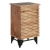 1-Door Wave Wood Cabinet -Family Home Furn Store 1 door wave wood cabinet