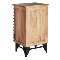1-Door Wave Wood Cabinet -Family Home Furn Store 1 door wave wood cabinet 2
