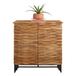 2-Door Wave Wood Carved Cabinet -Family Home Furn Store 2 door wave wood carved cabinet 2