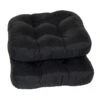 2-Pack Black Microsuede Chair Pads