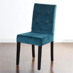 2-Pack Madden Teal Velvet Dining Chair -Family Home Furn Store 2 pack madden teal velvet dining chair 2