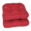 2-Pack Red Microsuede Chair Pads -Family Home Furn Store 2 pack red microsuede chair pads