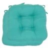 2-Pack Turquoise Microsuede Chair Pads -Family Home Furn Store 2 pack turquoise microsuede chair pads
