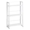 3-Tier Vienna Folding Bookshelf, White -Family Home Furn Store 3 tier vienna folding bookshelf white