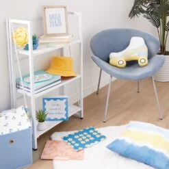 3-Tier Vienna Folding Bookshelf, White 7 3-Tier Vienna Folding Bookshelf, White -Family Home Furn Store 3 tier vienna folding bookshelf white 2