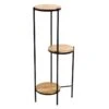 31.7in 3 Tier Wood Metal Stand -Family Home Furn Store 31.7in 3 tier wood metal stand