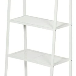 4-Tier Metal Rack, White -Family Home Furn Store 4 tier metal rack white 2