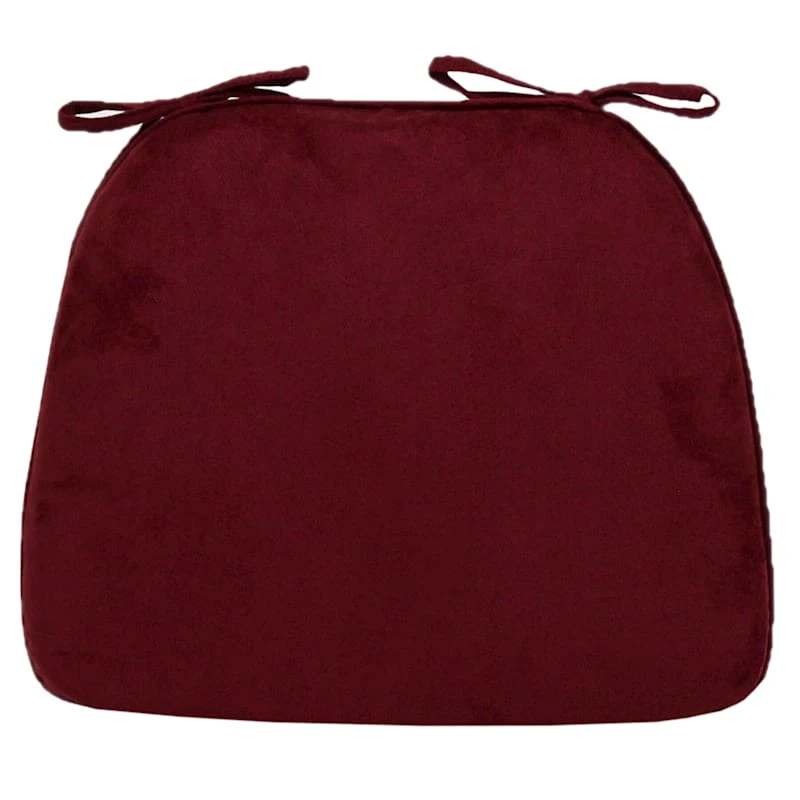 Alexander Burgundy Plush Foam Chair Pad 3 Alexander Burgundy Plush Foam Chair Pad
