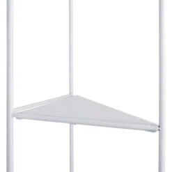 Alice Folding Corner Shelf, White -Family Home Furn Store alice folding corner shelf white 3