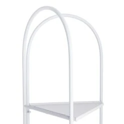 Alice Folding Corner Shelf, White -Family Home Furn Store alice folding corner shelf white 4