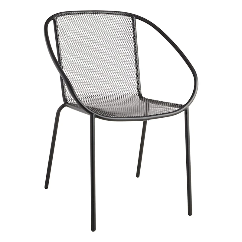 Black Mesh Outdoor Bistro Chair 3 Black Mesh Outdoor Bistro Chair