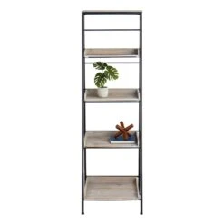 Black Metal Folding Rack With Wood Tray Layer -Family Home Furn Store black metal folding rack with wood tray layer 5
