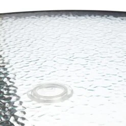 Black Steel Round Table, 42" -Family Home Furn Store black steel round table 42 2