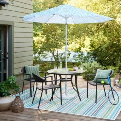 Brown Steel Round Table, 42" 17 Brown Steel Round Table, 42" -Family Home Furn Store brown steel round table 42 7