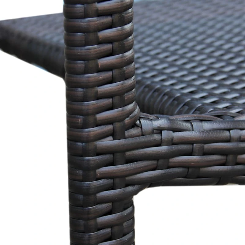 Brown Wicker Mid-Century Outdoor Barstool 8 Brown Wicker Mid-Century Outdoor Barstool - Image 6