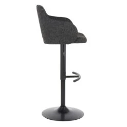 Bryce Adjustable Barstool, Dark Grey -Family Home Furn Store bryce adjustable barstool dark grey 2