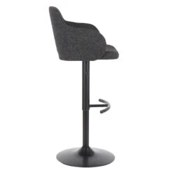 Bryce Adjustable Barstool, Dark Grey -Family Home Furn Store bryce adjustable barstool dark grey 3