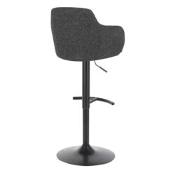 Bryce Adjustable Barstool, Dark Grey -Family Home Furn Store bryce adjustable barstool dark grey 4