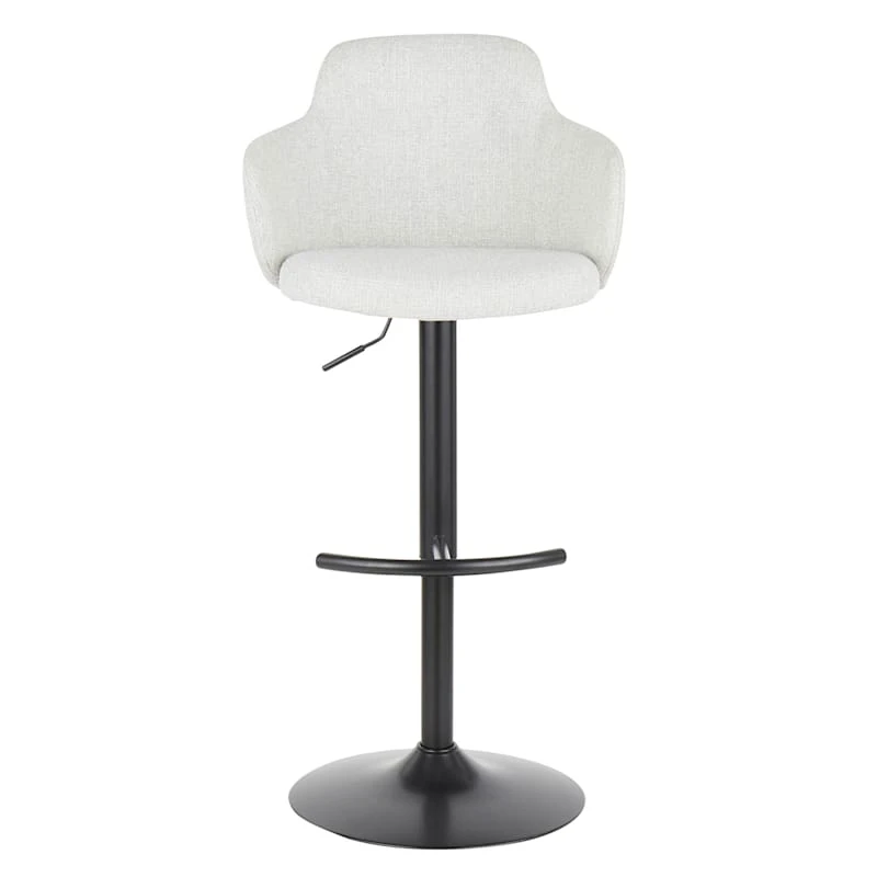 Bryce Adjustable Barstool, Light Grey 4 Bryce Adjustable Barstool, Light Grey - Image 2