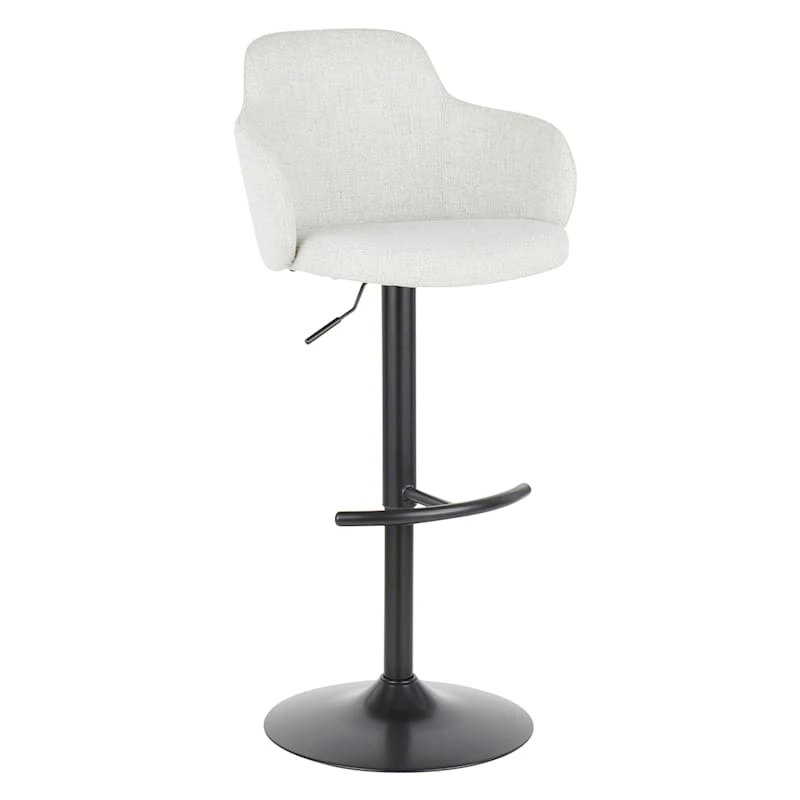 Bryce Adjustable Barstool, Light Grey 3 Bryce Adjustable Barstool, Light Grey
