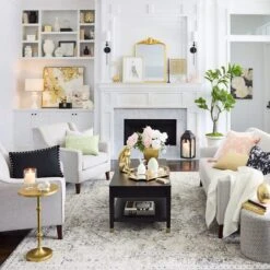 Calvin Gold Metal Accent Table, 22" 7 Calvin Gold Metal Accent Table, 22" -Family Home Furn Store calvin gold metal accent table 22 2