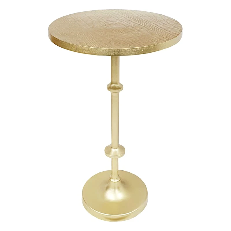 Calvin Gold Metal Accent Table, 22" 3 Calvin Gold Metal Accent Table, 22"