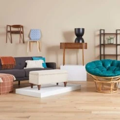 Classic Papasan Cushion, Teal -Family Home Furn Store classic papasan cushion teal 2