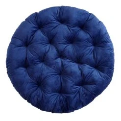Classic Plush Papasan Cushion, Nautical Blue