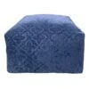 Colebrook Pouf Estate, Blue 1 Colebrook Pouf Estate, Blue -Family Home Furn Store colebrook pouf estate blue