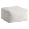 Colebrook Quiet Pouf, Grey -Family Home Furn Store colebrook quiet pouf grey