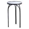 Colton Mirrored-Top Accent Table, Black -Family Home Furn Store colton mirrored top accent table black