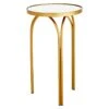 Colton Mirrored-Top Accent Table, Gold -Family Home Furn Store colton mirrored top accent table gold