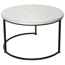 Copper Round Metal Side Table, Small -Family Home Furn Store copper round metal side table small 3
