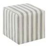 Cottage Thin Striped Ottoman 1 Cottage Thin Striped Ottoman -Family Home Furn Store cottage thin striped ottoman