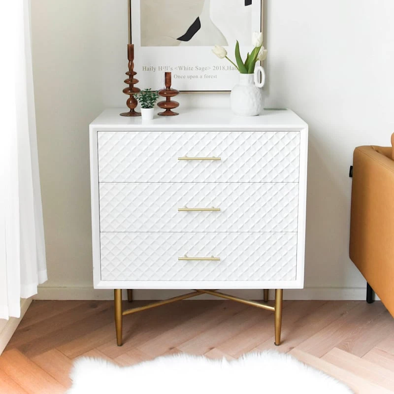 Crosby St 3-Drawer Studio Cabinet, White 8 Crosby St 3-Drawer Studio Cabinet, White - Image 6