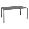 Crosby St Grammercy Black Steel Slat Outdoor Dining Table, 60x36 -Family Home Furn Store crosby st grammercy black steel slat outdoor dining table 60x36 1