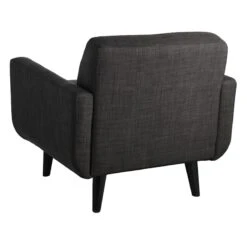 Crosby St Hadley Tufted Back Accent Chair, Charcoal Grey -Family Home Furn Store crosby st hadley tufted back accent chair charcoal grey 2