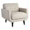 Crosby St Hadley Tufted Back Accent Chair, Taupe -Family Home Furn Store crosby st hadley tufted back accent chair taupe