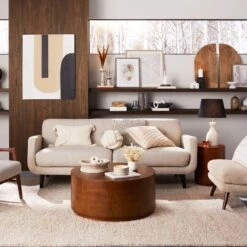 Crosby St Hadley Tufted Back Sofa, Taupe 12 Crosby St Hadley Tufted Back Sofa, Taupe -Family Home Furn Store crosby st hadley tufted back sofa taupe 3