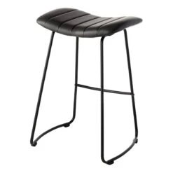 Crosby St Jude Black Backless Barstool, 30" -Family Home Furn Store crosby st jude black backless barstool 30 2