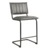 Crosby St Luka Faux Leather Counter Stool, Grey -Family Home Furn Store crosby st luka faux leather counter stool grey