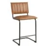 Crosby St Luka Faux Leather Counter Stool, Light Brown -Family Home Furn Store crosby st luka faux leather counter stool light brown