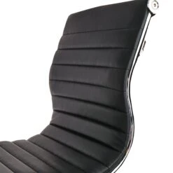 Crosby St Maxwell Adjustable Faux Leather Barstool, Black -Family Home Furn Store crosby st maxwell adjustable faux leather barstool black 2