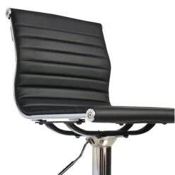 Crosby St Maxwell Adjustable Faux Leather Barstool, Black -Family Home Furn Store crosby st maxwell adjustable faux leather barstool black 4