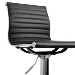 Crosby St Maxwell Adjustable Faux Leather Barstool, Grey -Family Home Furn Store crosby st maxwell adjustable faux leather barstool grey 4