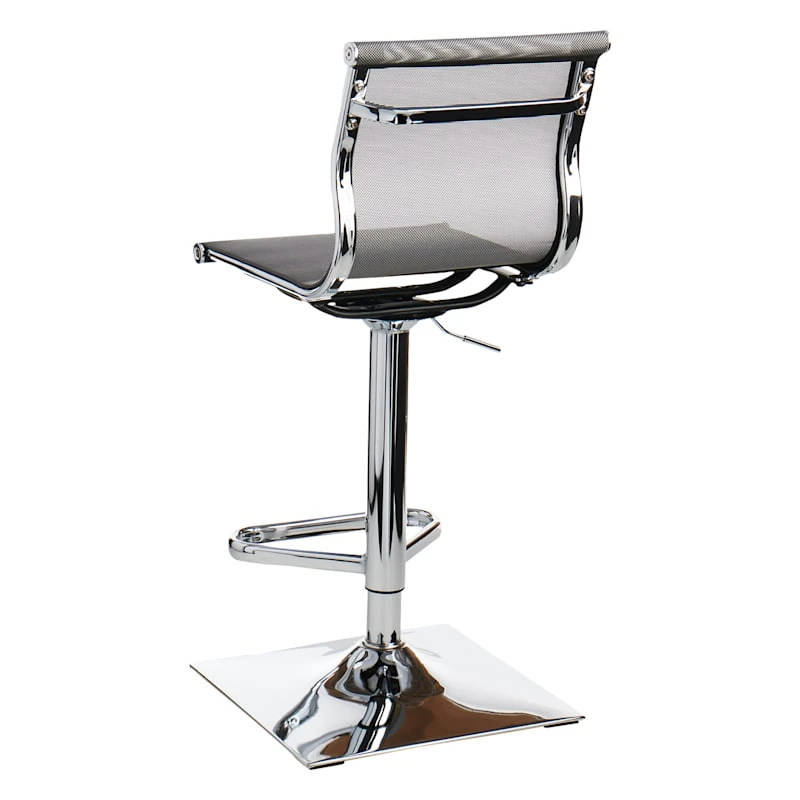 Crosby St Micah Adjustable Barstool, Grey 4 Crosby St Micah Adjustable Barstool, Grey - Image 2