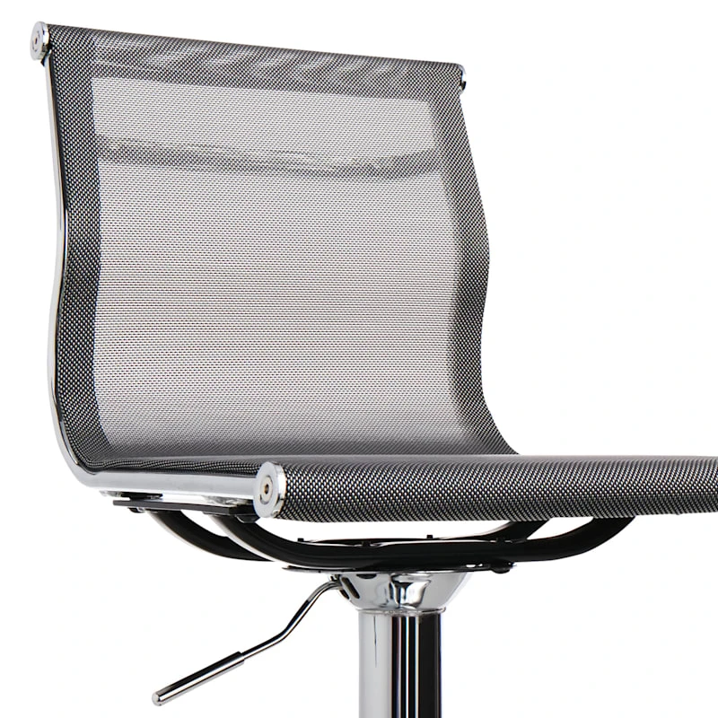 Crosby St Micah Adjustable Barstool, Grey 5 Crosby St Micah Adjustable Barstool, Grey - Image 3