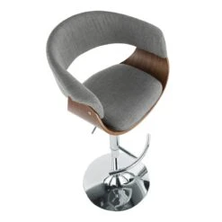 Crosby St Modern Vintage Barstool, Grey -Family Home Furn Store crosby st modern vintage barstool grey 5