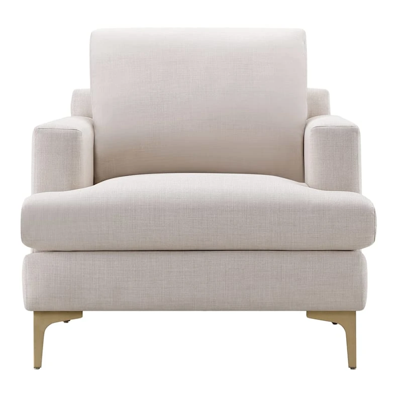 Crosby St Tribeca Ivory Accent Chair 4 Crosby St Tribeca Ivory Accent Chair - Image 2
