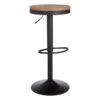 Dakota Adjustable Modern Industrial Black Barstool, 29" -Family Home Furn Store dakota adjustable modern industrial black barstool 29